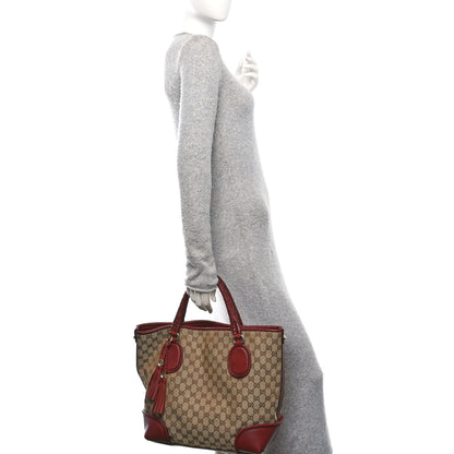 Gucci Monogram Medium Marrakech Tote Red 2 of 11