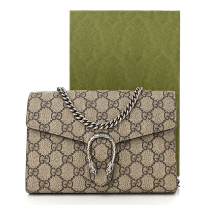 Gucci GG Supreme Monogram Mini Dionysus Chain Wallet Beige Taupe 12 of 12