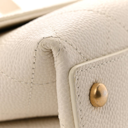 Chanel Grained Calfskin Small Stitched Flap White 15 of 16
