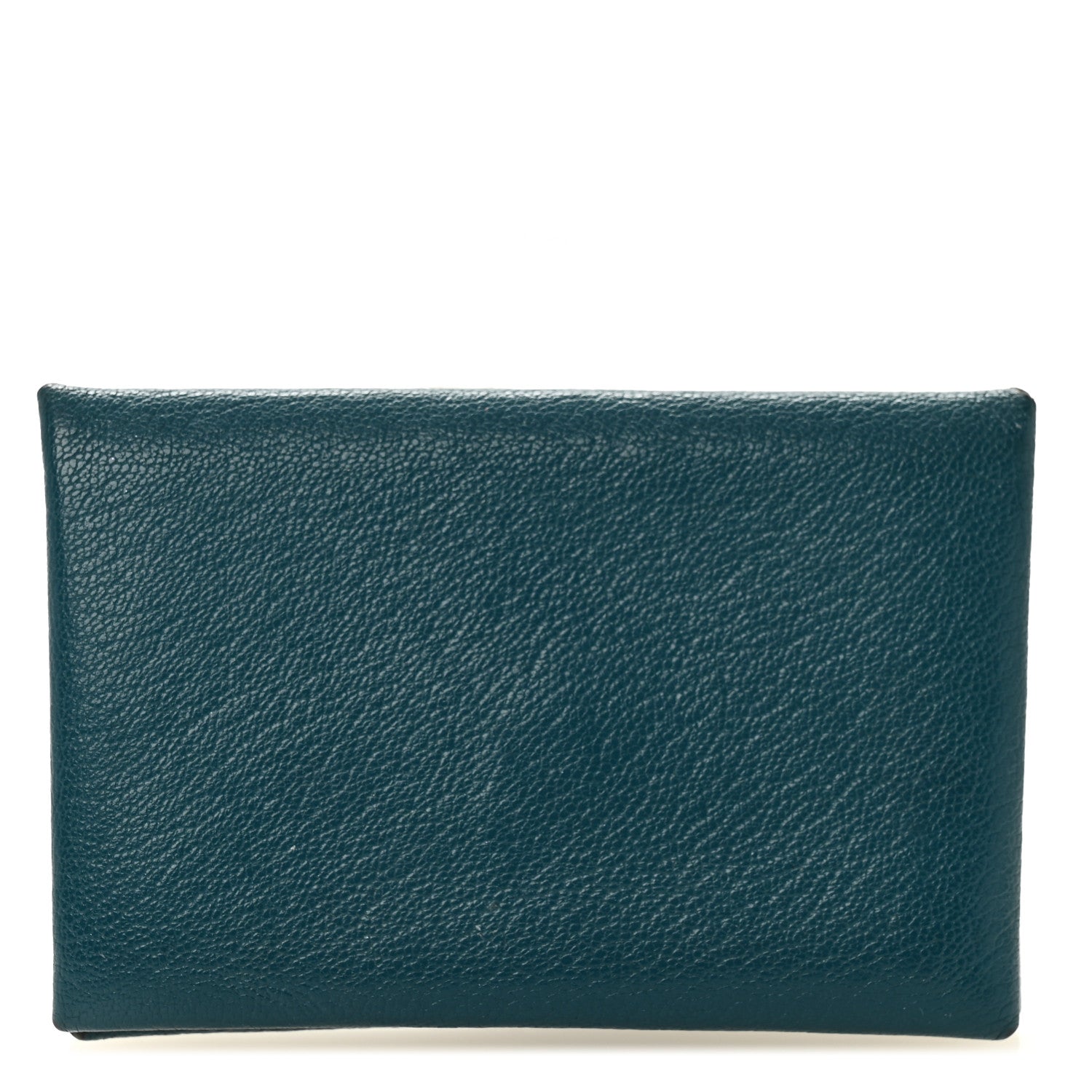 Hermes Chevre Mysore Calvi Card Case Vert Bosphore 1 of 7