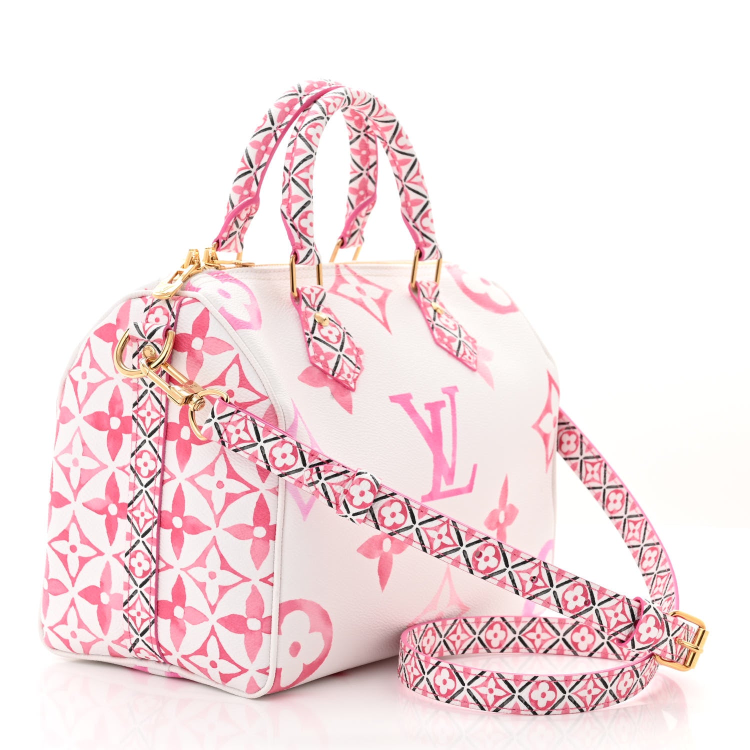 Louis Vuitton Monogram Giant By The Pool 2.0 Speedy Bandouliere 25 Rose 3 of 13