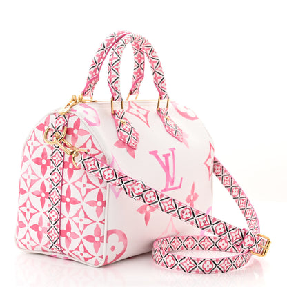Louis Vuitton Monogram Giant By The Pool 2.0 Speedy Bandouliere 25 Rose 3 of 13