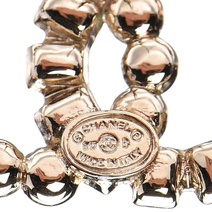 Chanel Baguette Crystal CC Earrings Gold 4 of 4