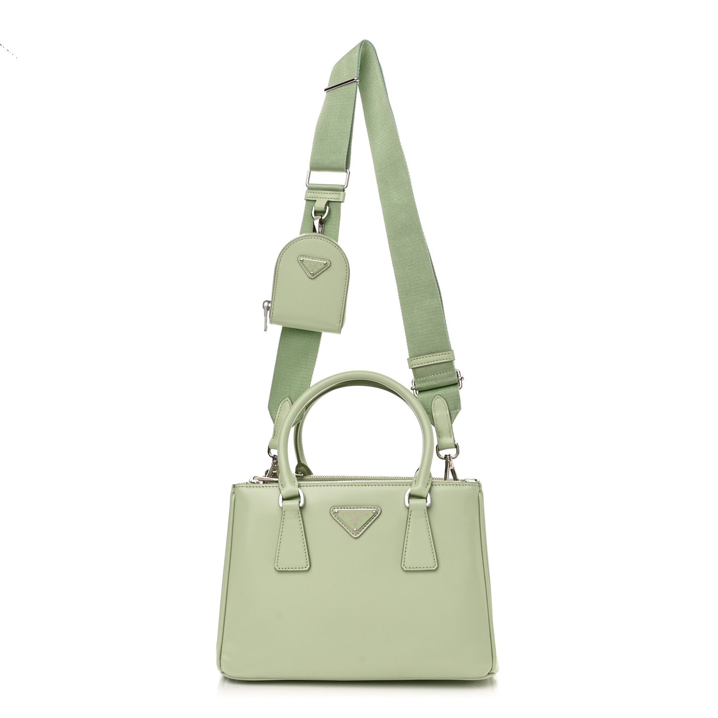Spazzolato Small Galleria Double Zip Tote Acqua