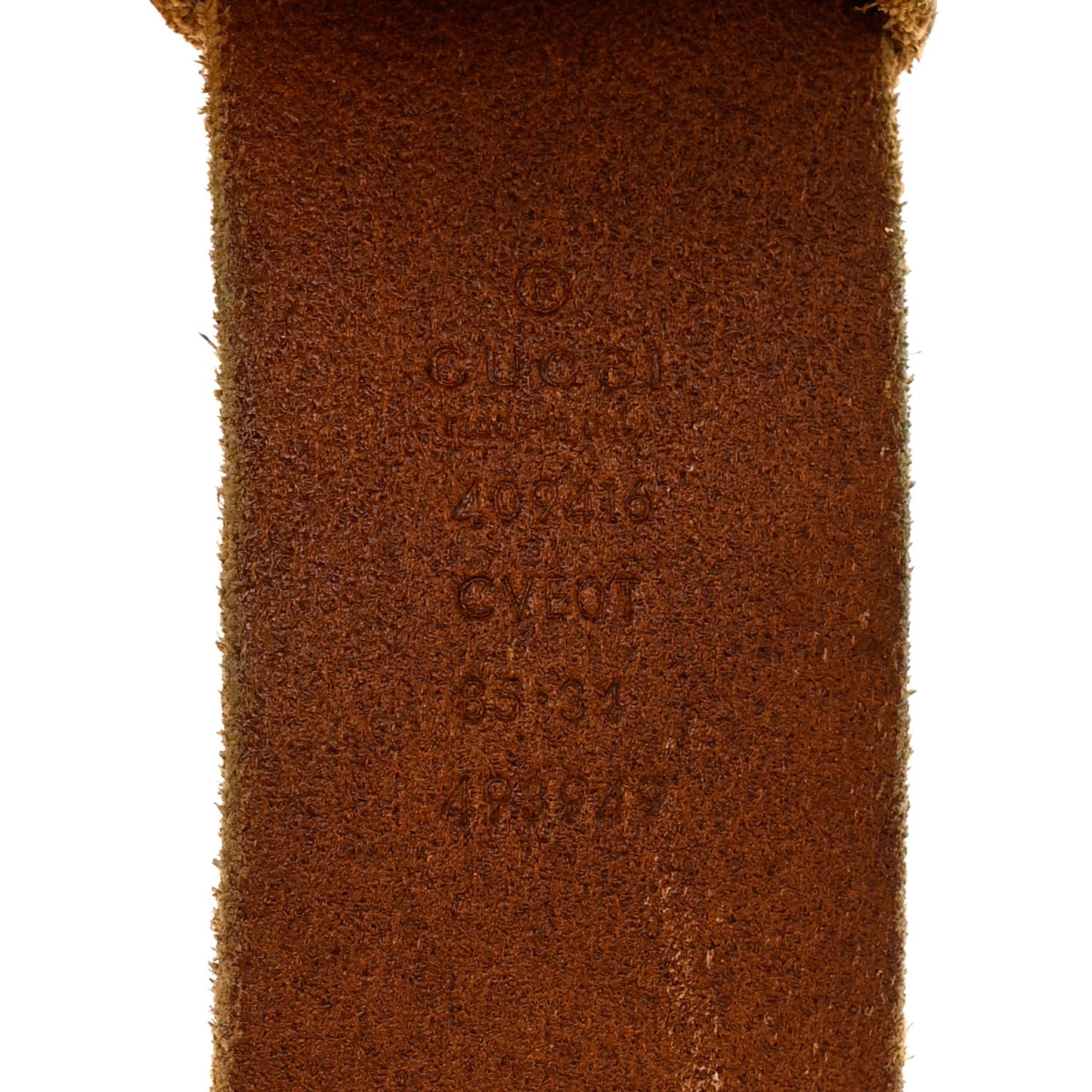 Faded Calfskin Double G 40mm Belt 85 34 Cuir
