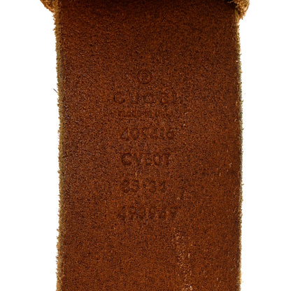 Gucci Faded Calfskin Double G 40mm Belt 85 34 Cuir 3 of 4