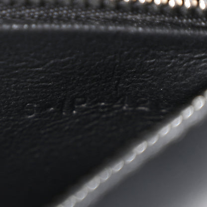 Celine Calfskin Crocodile Embossed Medium Triomphe Besace Black 8 of 11