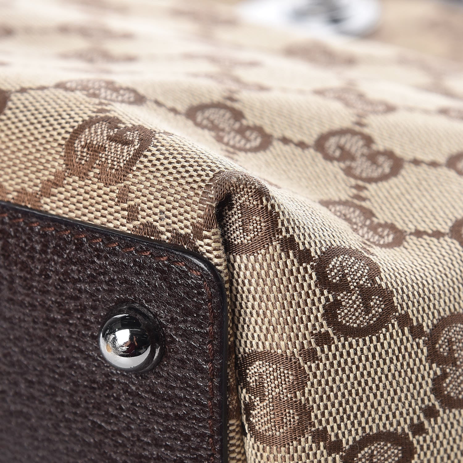 Gucci Monogram Small Eclipse Tote Brown 13 of 15