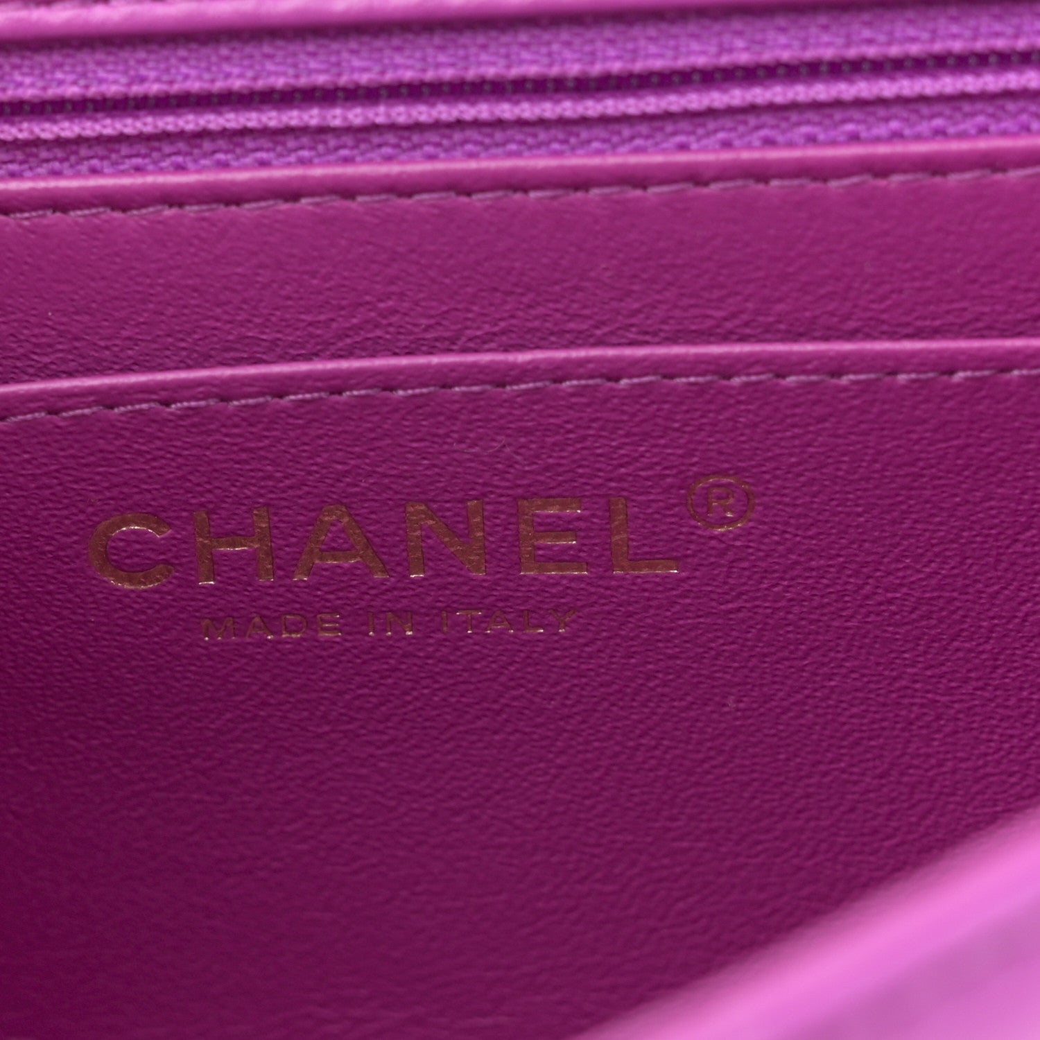 Chanel Lambskin Quilted Mini Square Flap Purple 6 of 10