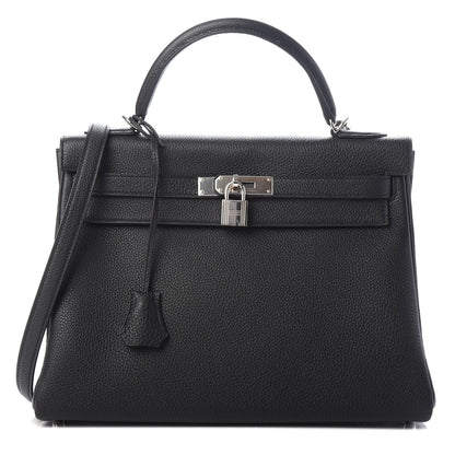 Hermes Togo Kelly Retourne 32 Black 1 of 11