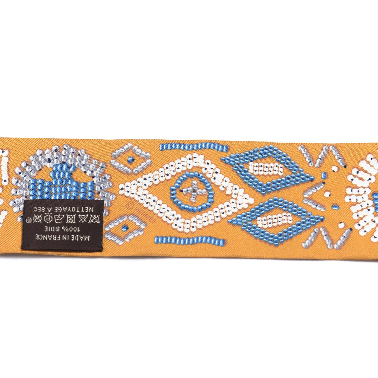 Silk Kelly En Perles Twilly Orange Bleu Gris Perle