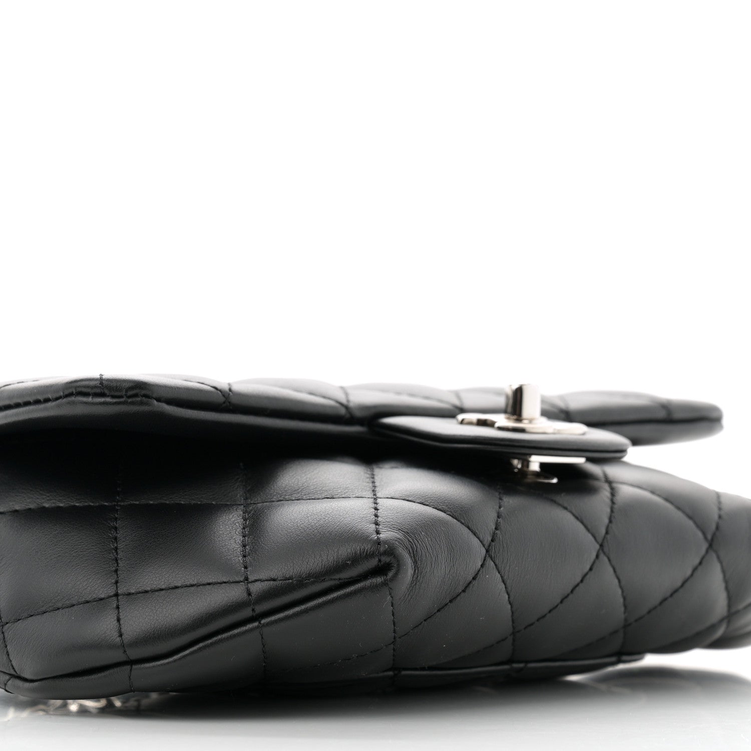 Chanel Calfskin Quilted CC Uniform Flap Belt Bag Black 10 of 11
