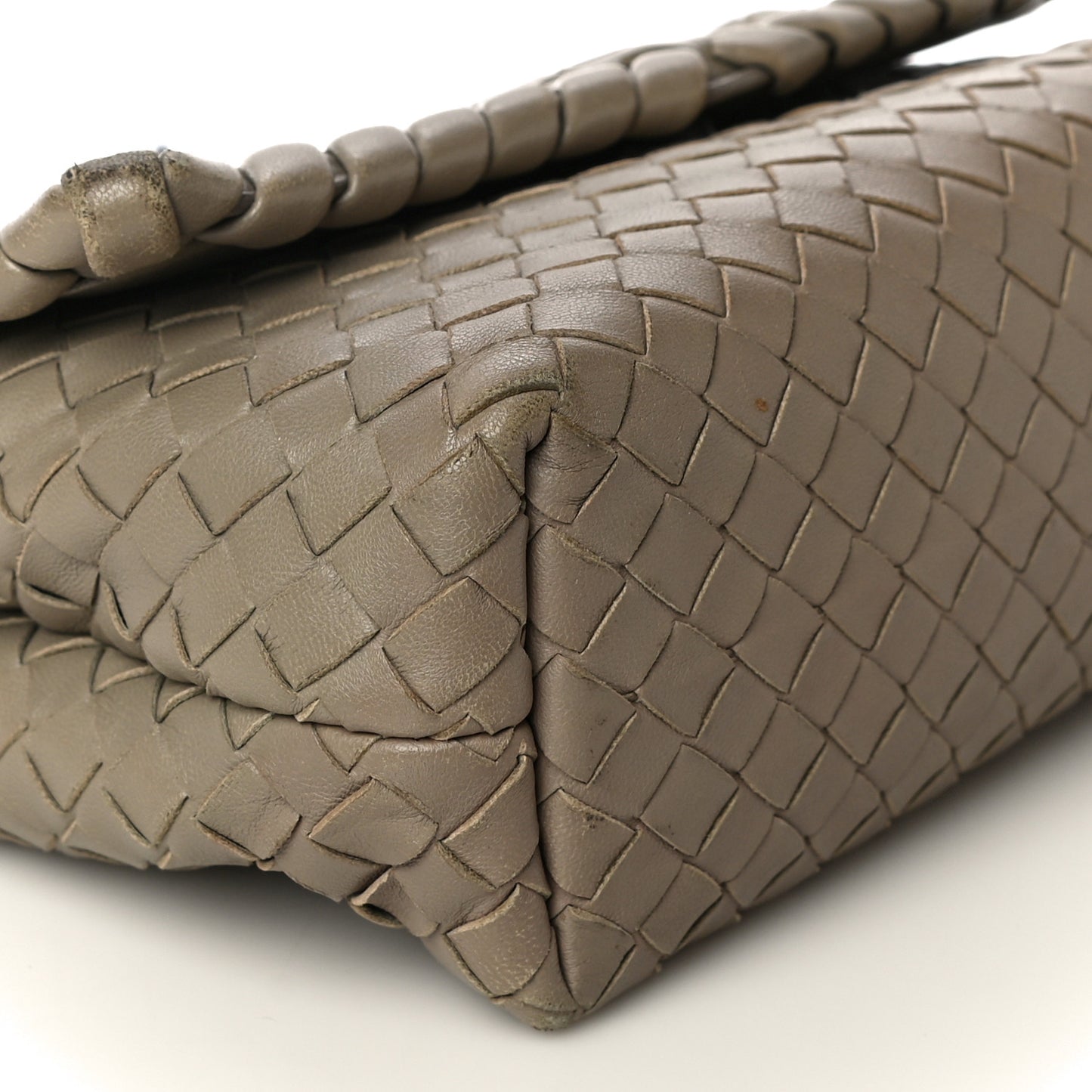 Nappa Intrecciato Baby Olimpia Shoulder Bag Mink
