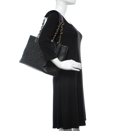 Chanel Caviar Quilted Grand Shopping Tote GST Black 2 of 14
