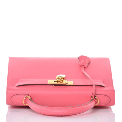 Hermes Epsom Kelly Sellier 28 Rose Azalee 12 of 41