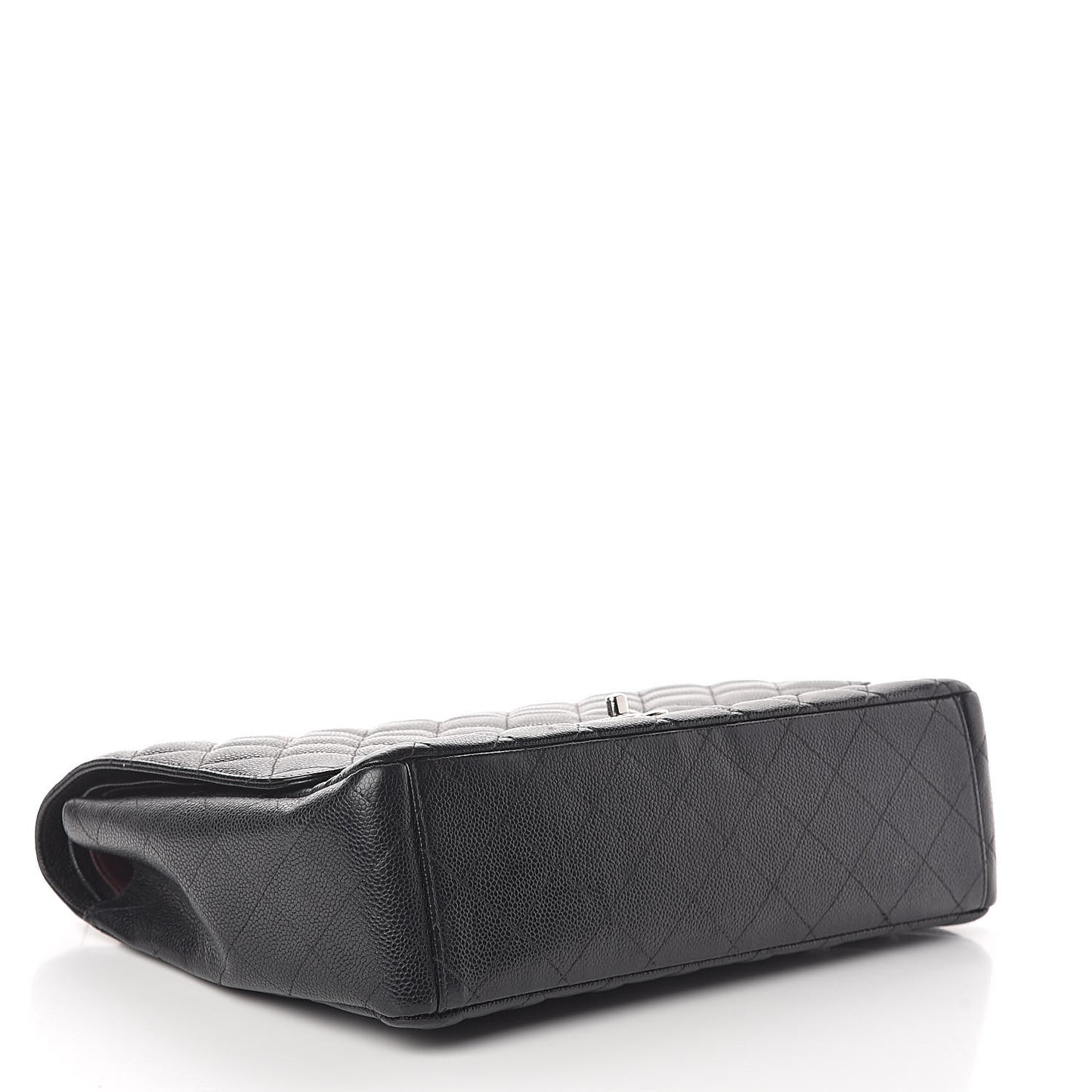 Caviar Quilted Maxi Double Flap Black