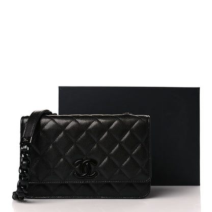 Chanel Caviar Quilted My Everything Wallet On Chain WOC Black 11 of 11