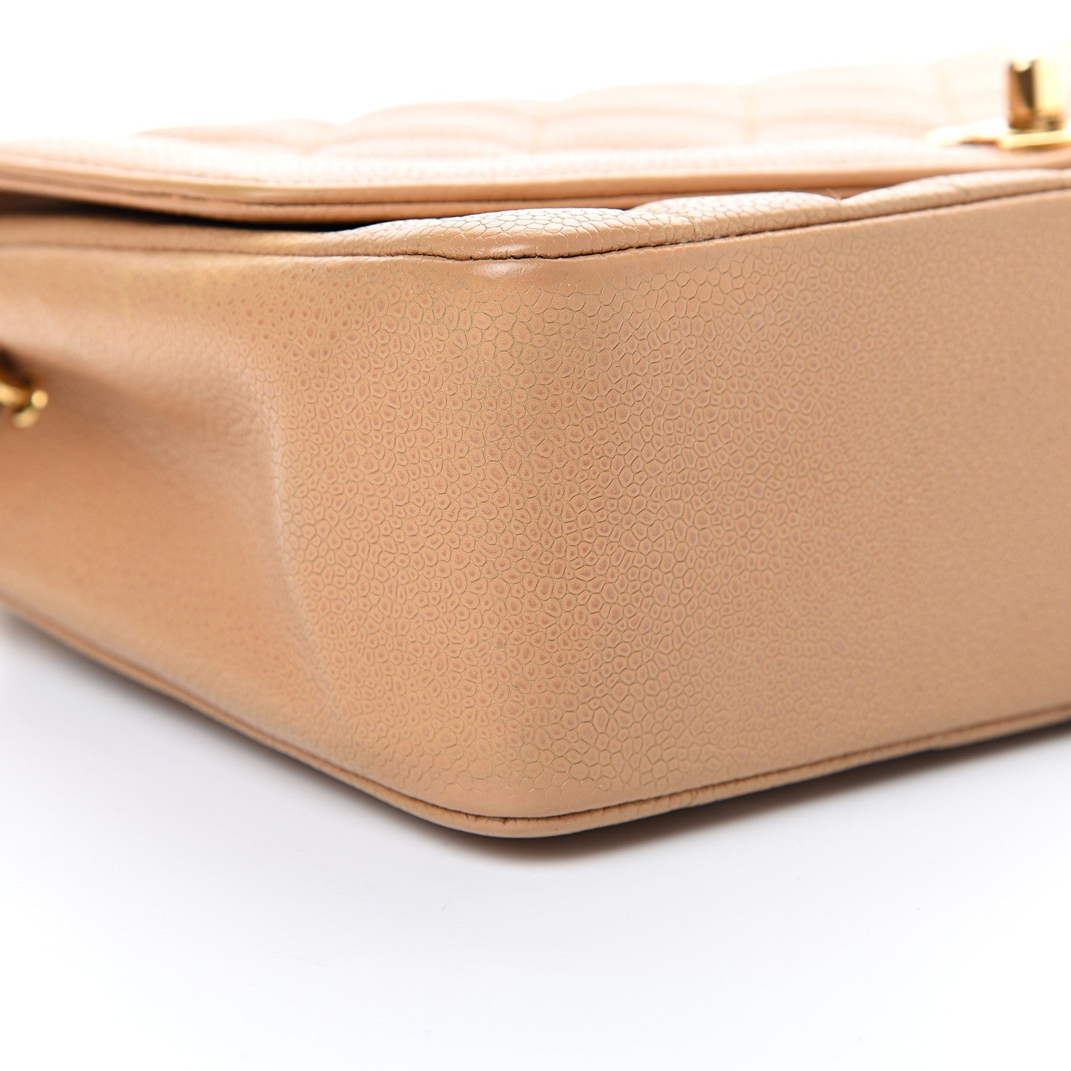 Chanel Caviar Quilted Medium Single Flap Beige 9 of 12