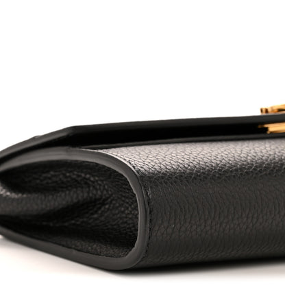 Salvatore Ferragamo Grained Calfskin Gancini Crossbody Flap Black 8 of 10