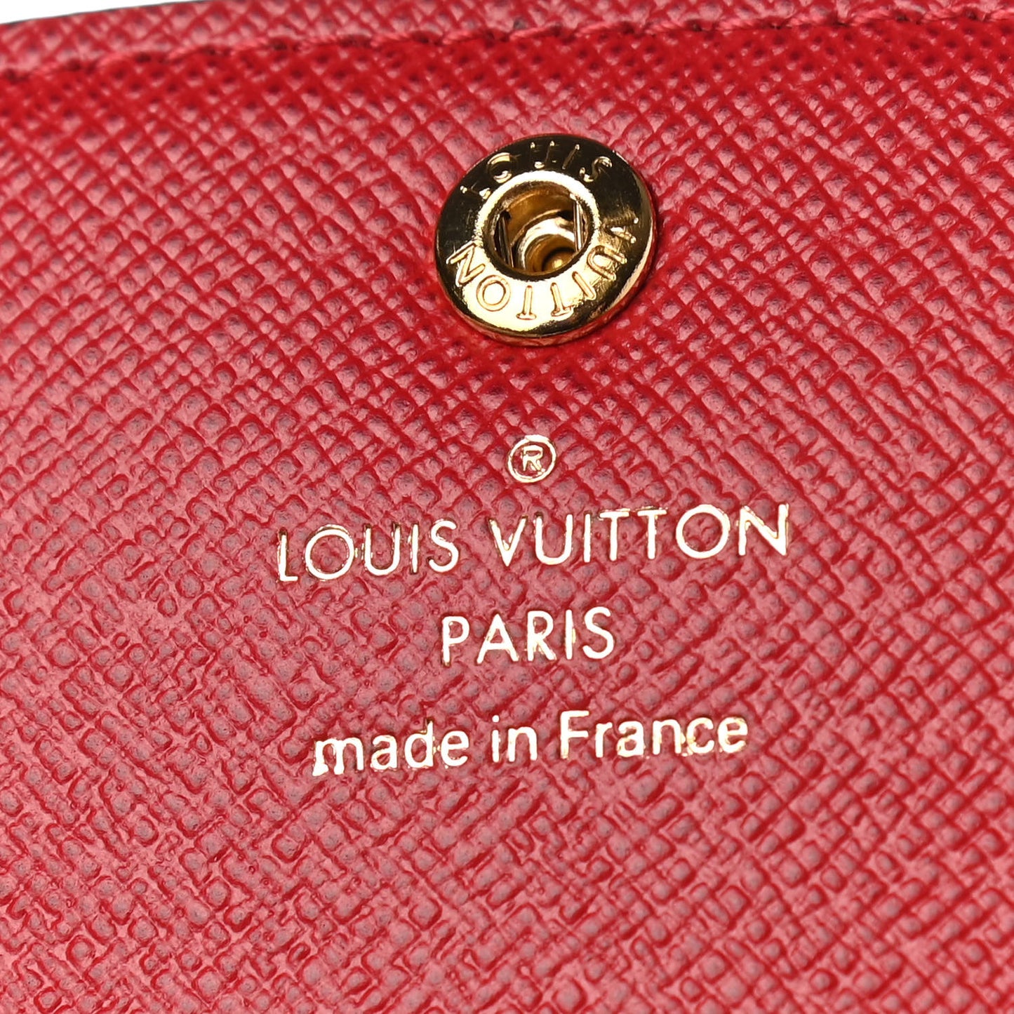 Damier Ebene Emilie Wallet Red