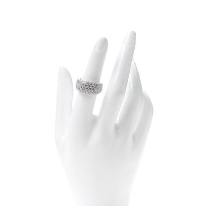 Cartier 18K White Gold Diamond Nouvelle Vague Dome Ring 52 6 2 of 4