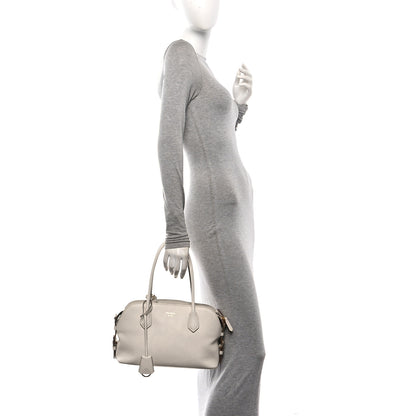 Prada Glace Calfskin Medium Signet Tote Talco 2 of 9