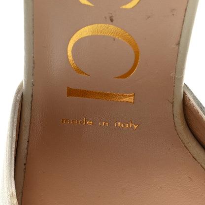 Gucci Nappa Horsebit 75mm Slide Sandals 37 Mystic White 8 of 9