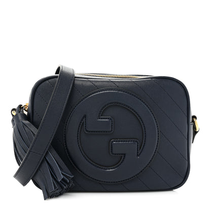 Gucci Sakai Be Green Calfskin Diagonal Stitched Small Blondie Shoulder Bag Blue Agata 1 of 9