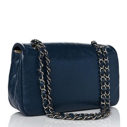 Chanel Caviar Medium Timeless CC Flap Navy Blue 2 of 13