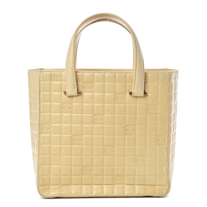 Chanel Lambskin Quilted Chocolate Bar Tote Beige 1 of 15