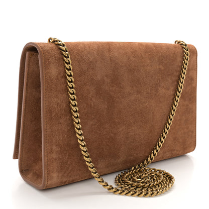 Saint Laurent Suede Medium Monogram Kate Satchel Macaron 3 of 10