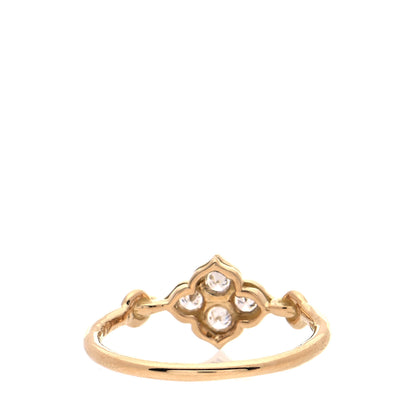 Cartier 18K Yellow Gold Diamond Hindu Floral Ring 46 3.75 3 of 5
