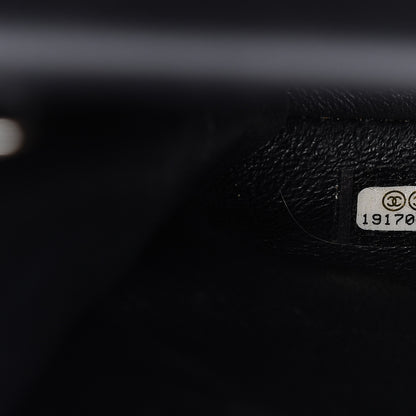 Chanel Lambskin Quilted Clutch With Chain Flap Black 9 of 10