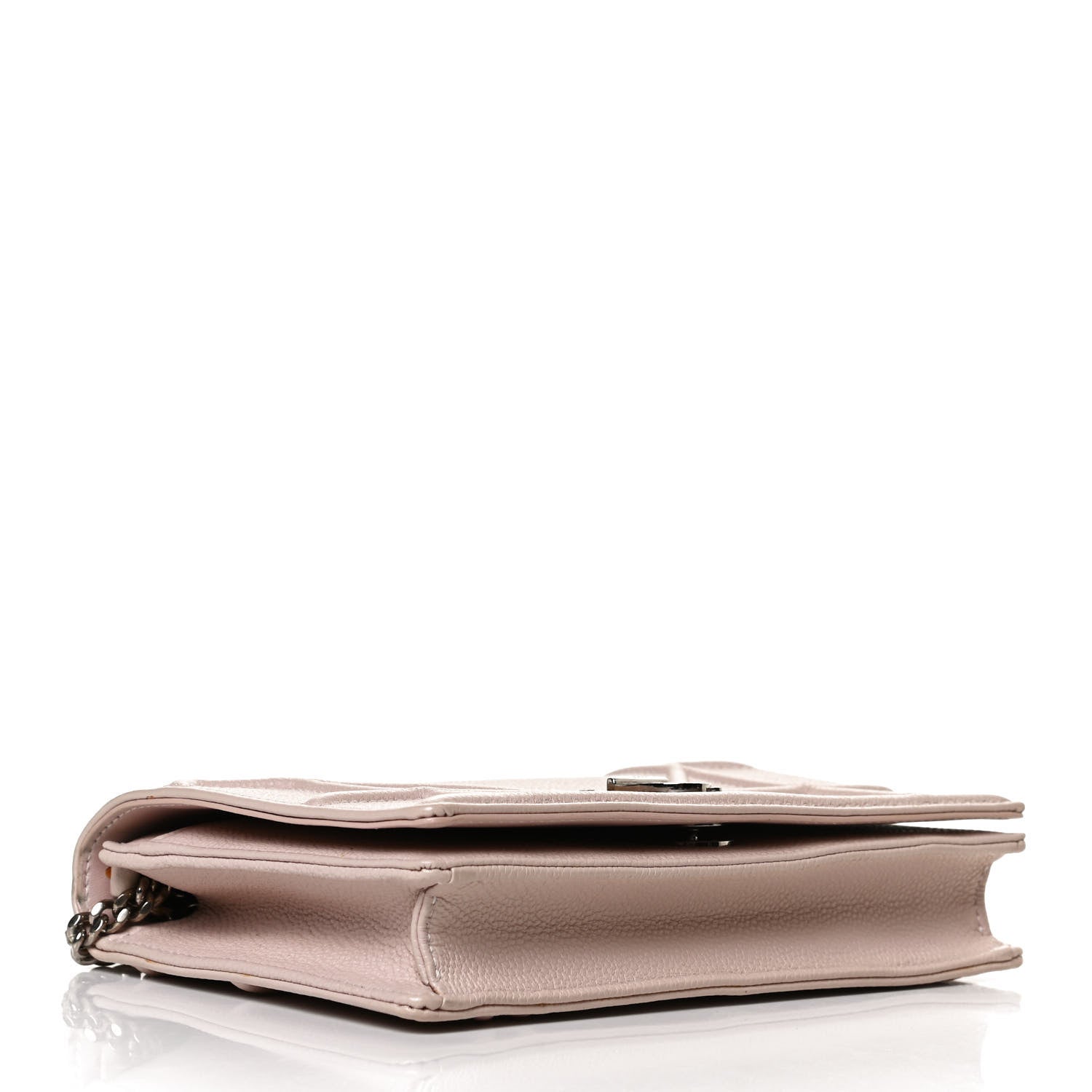 Christian Dior Grained Calfskin Diorama Wallet on Chain Pouch Rose Poudre 3 of 11