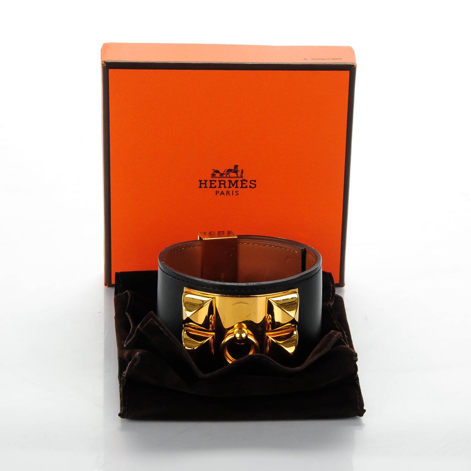 Hermes Chamonix Collier De Chien CDC Bracelet L Black 7 of 7