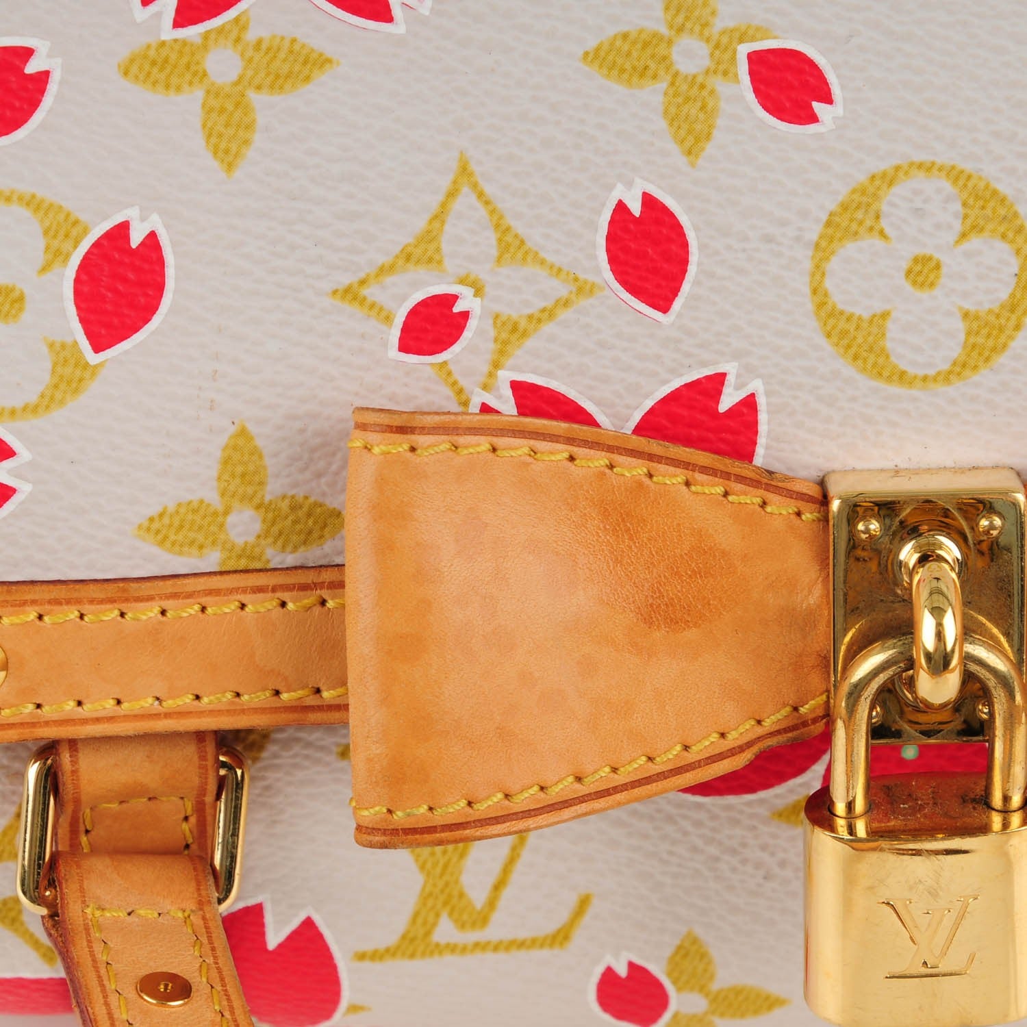 Louis Vuitton Monogram Cherry Blossom Papillon Red Creme 7 of 7