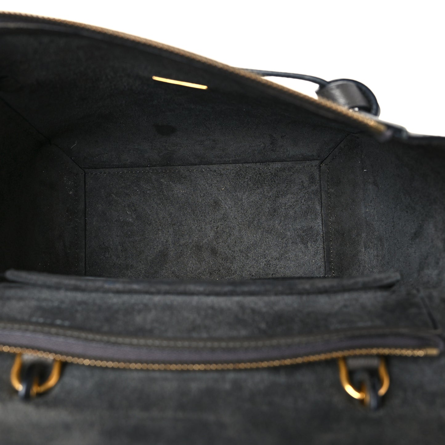 Grained Calfskin Micro Belt Bag Grey