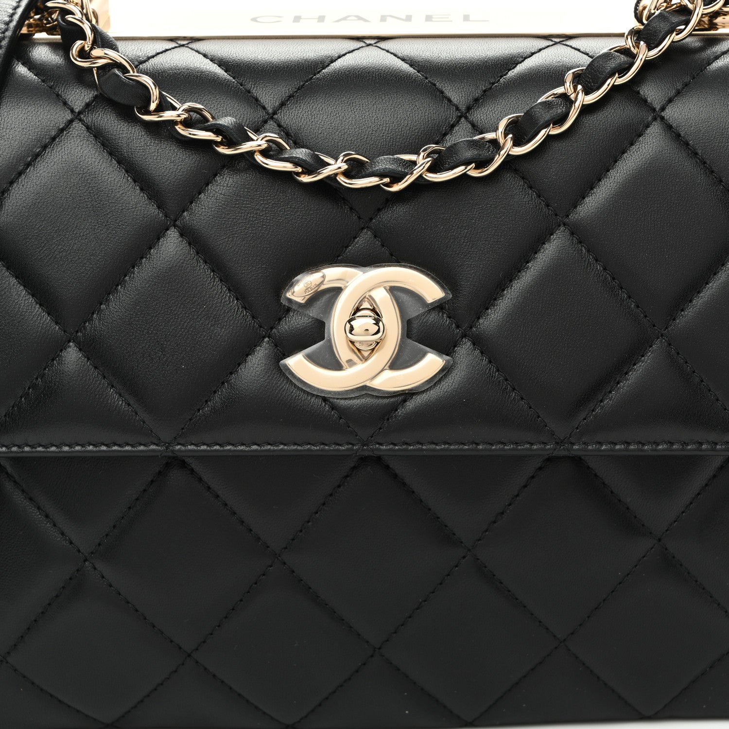 Chanel Lambskin Quilted Small Trendy CC Dual Handle Flap Bag Black 8 of 10