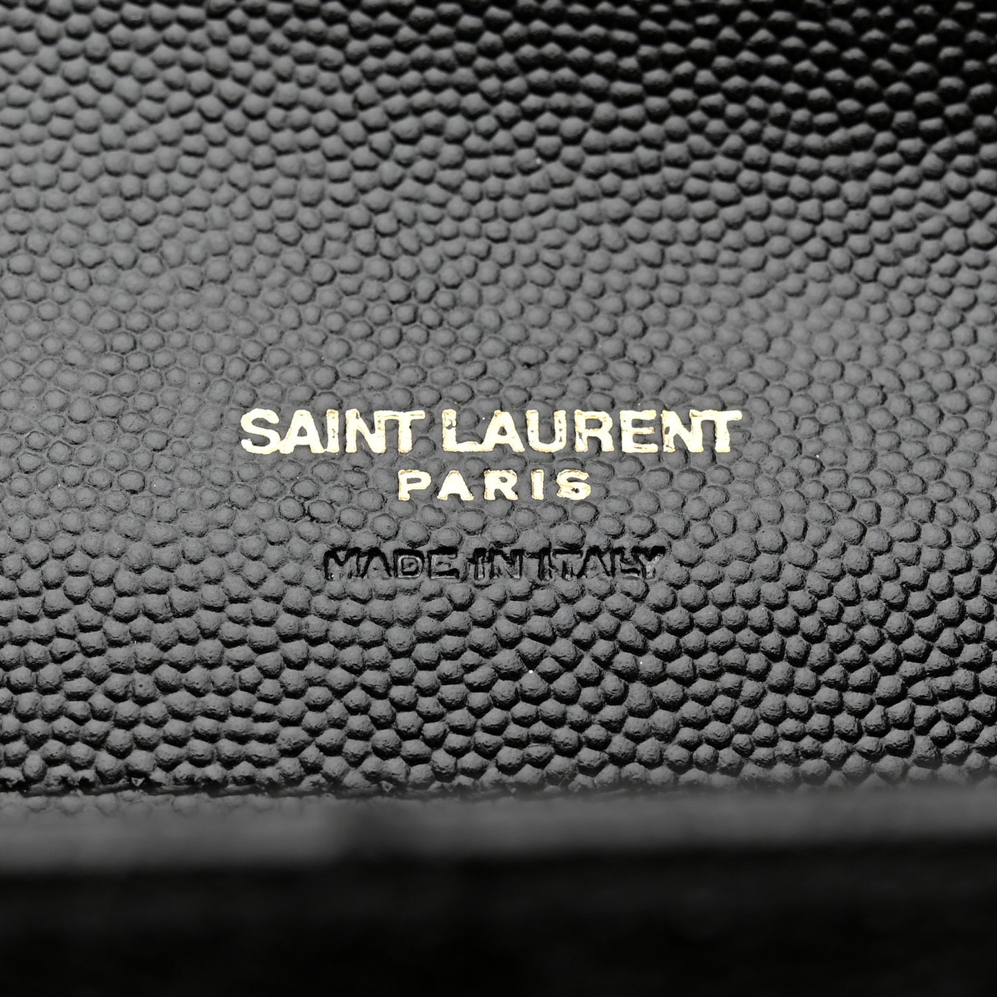 Grain De Poudre Textured Mixed Matelasse Triquilt Monogram Clutch Black