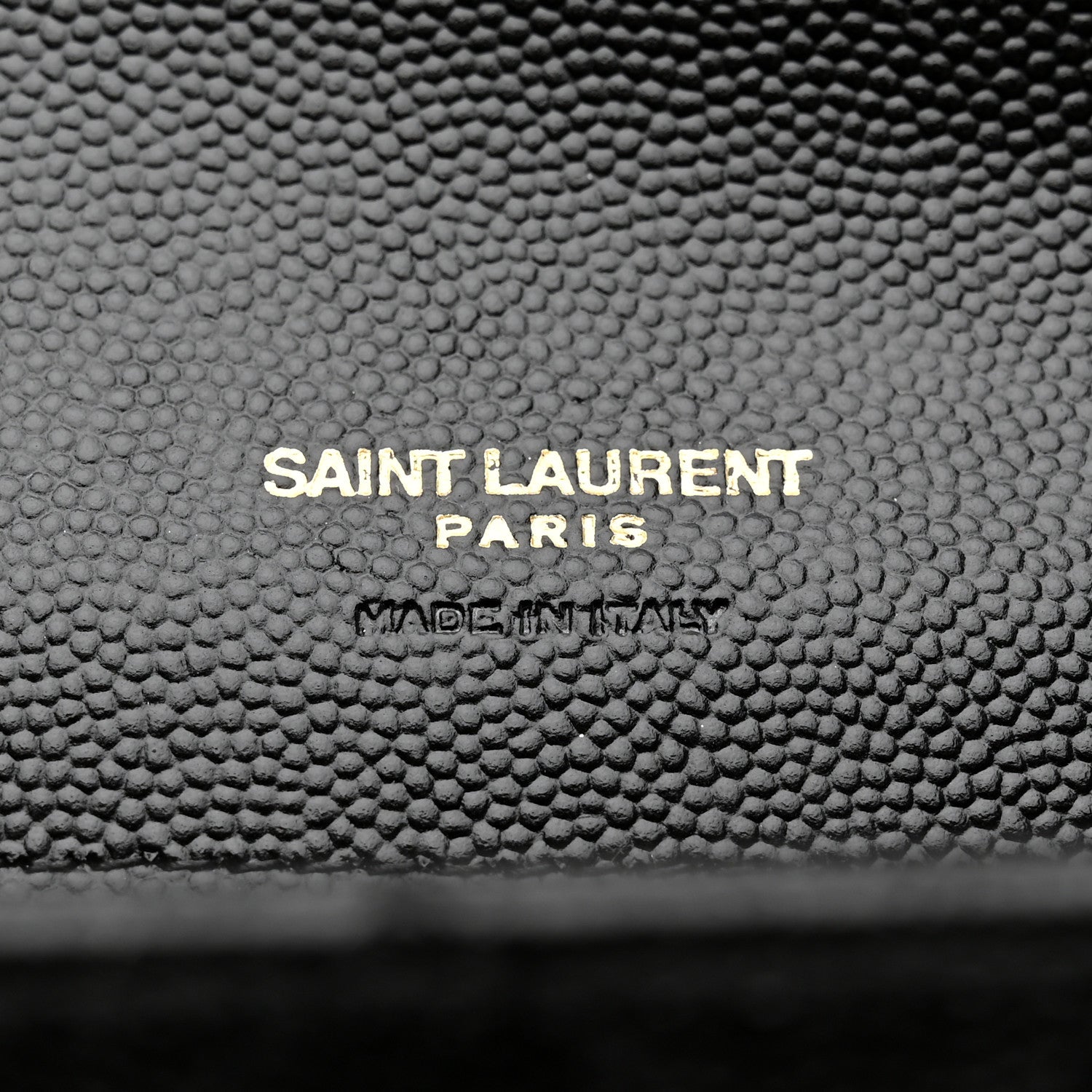 Saint Laurent Grain De Poudre Textured Mixed Matelasse Triquilt Monogram Clutch Black 6 of 9