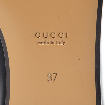 Gucci Calfskin Womens Jordaan Loafers 37 Black 7 of 11