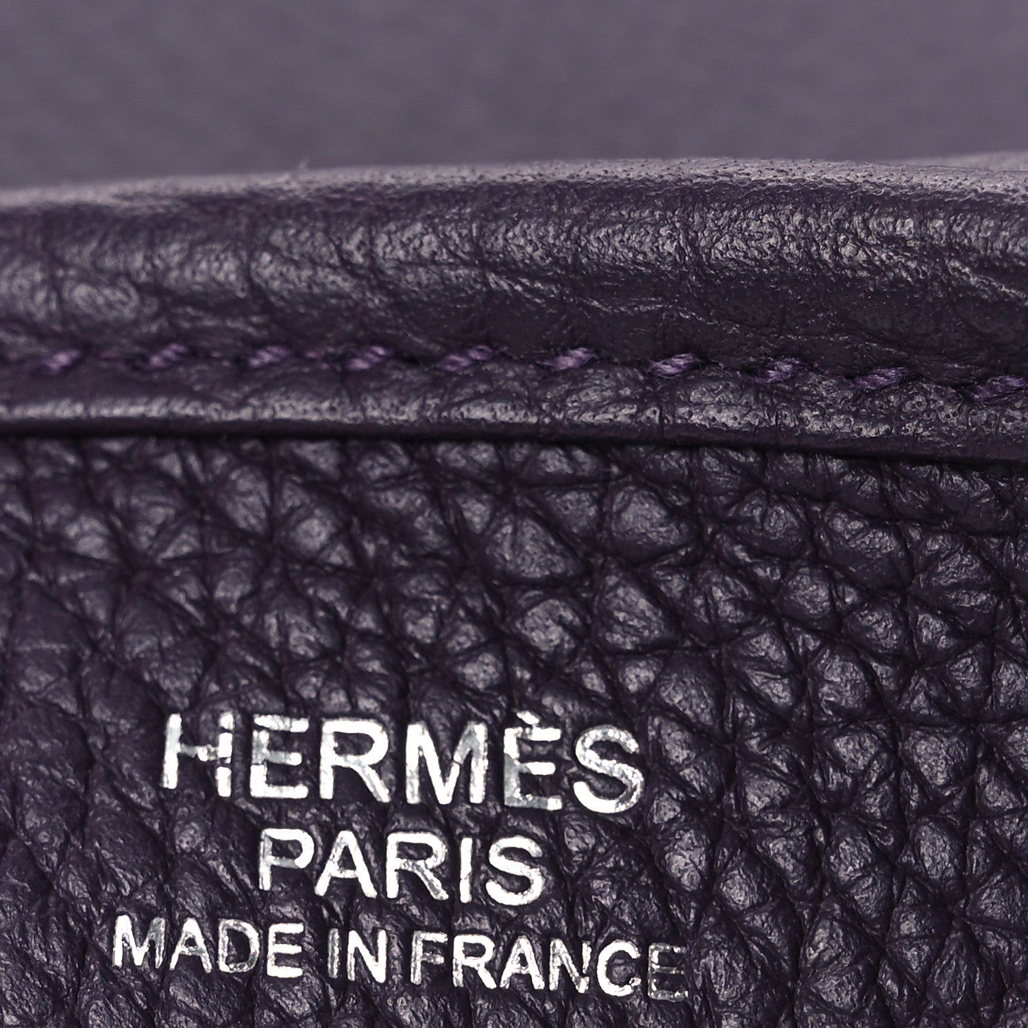 Hermes Taurillon Clemence Evelyne III TGM Prune 6 of 10