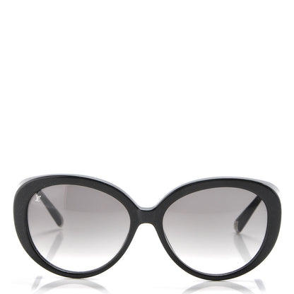 Louis Vuitton Acetate Bluebell Sunglasses Z0693W Black Glitter 2 of 7