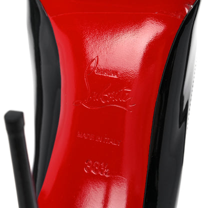 Christian Louboutin Patent Pigalle Follies 100 Pumps 38.5 Black 6 of 10