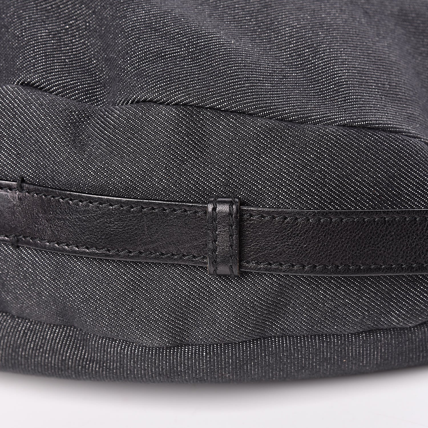 Saint Laurent Denim Mombasa Horn Sling Black 10 of 10