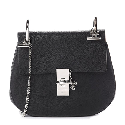 Chloe Grained Lambskin Drew Shoulder Bag Black 1 of 7