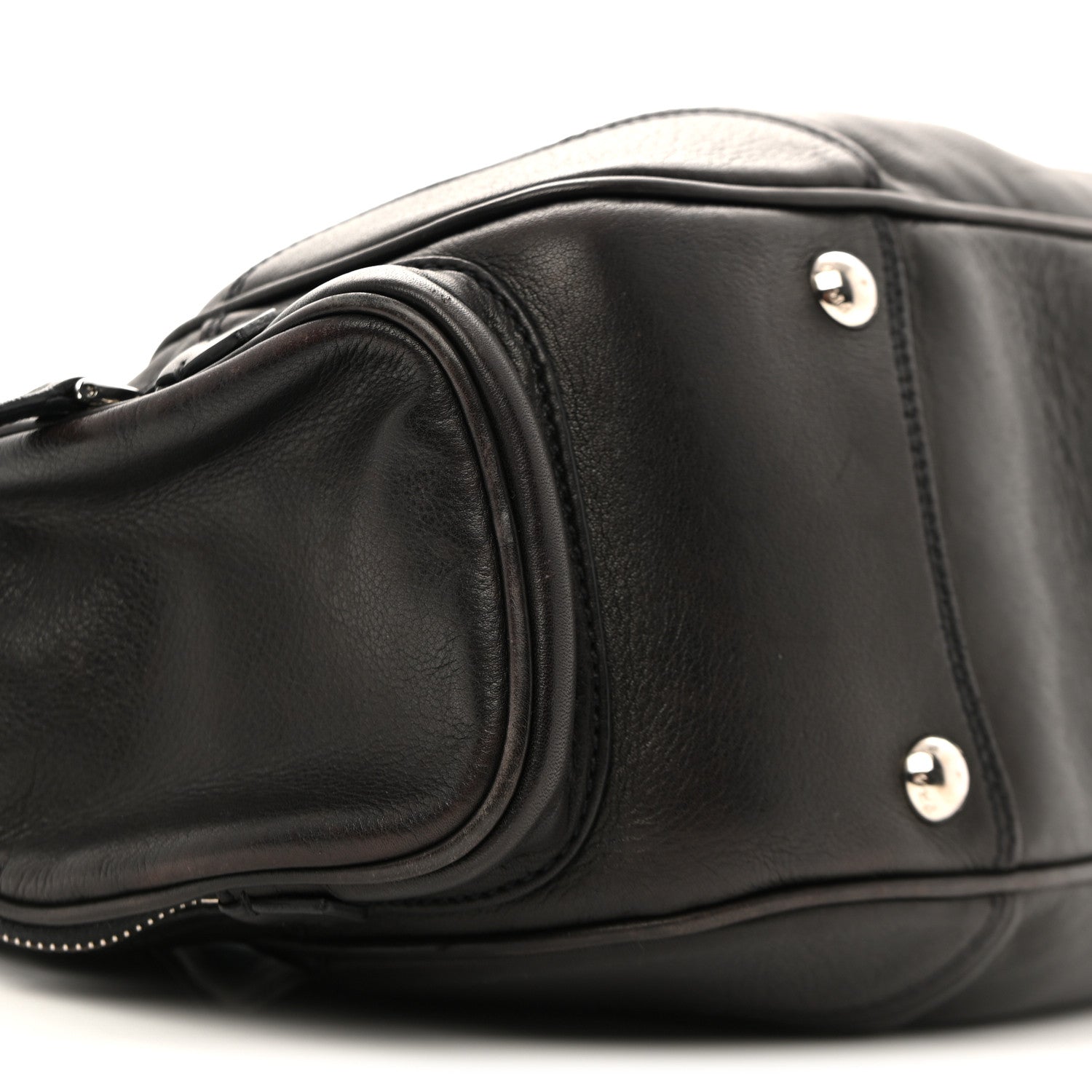 Prada Nappa Shopping Satchel Black 8 of 12