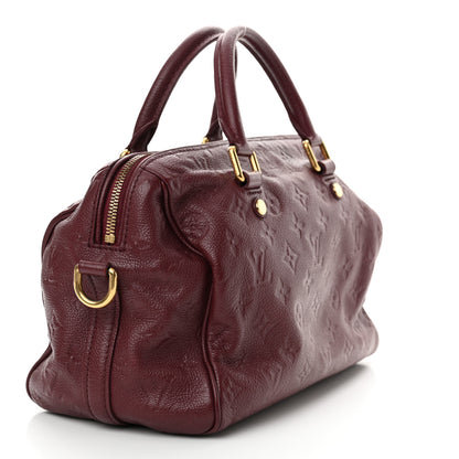 Louis Vuitton Empreinte Monogram Speedy Bandouliere 25 Wine 3 of 13