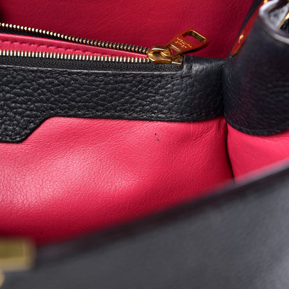 Louis Vuitton Taurillon Capucines GM Black 9 of 13