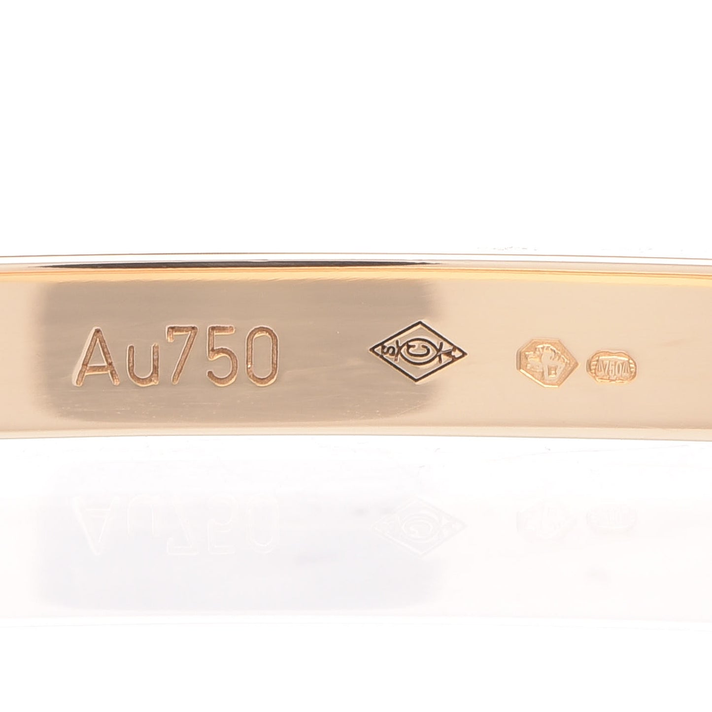 18K Yellow Gold Small LOVE Bracelet 19